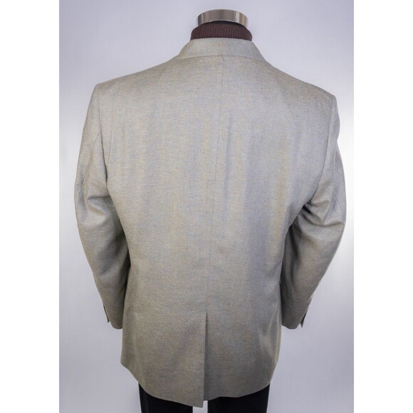 Jos. A. Bank  Silk Sport Coat Blazer 43R SILK Pistachio Textured Casual Jacket - Picture 8 of 14